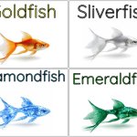 Blank Comic Panel 2x2 Meme | Goldfish; Sliverfish; Diamondfish; Emeraldfish | image tagged in memes,lol so funny,meme,funny,relatable,fish | made w/ Imgflip meme maker