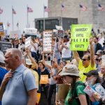Overweight protestors
