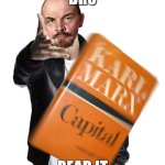 Lenin throwing book