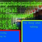 My new announcement board template