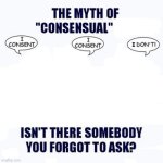 The myth of consensual sex blank template