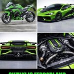 Funny | Suzuki is Ferrari and Kawasaki is Lamborghini | image tagged in funny,motorcycle,car,comparison,motorsport,gotta go fast | made w/ Imgflip meme maker