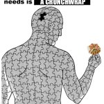 Works for me | a crunchwrap | image tagged in sometimes what a person needs is just one piece | made w/ Imgflip meme maker