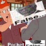 Pocket false