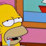 Homer Simpson drooling
