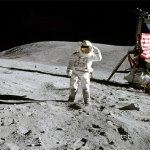 Moon landing flipped