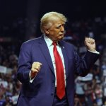 Trump entertaining male friends