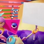 Zooble Holding Sign template