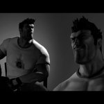 giga chad serious sam