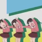 knuckleheads dancing (azumanga daioh) GIF Template