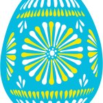 Blue Easter Egg