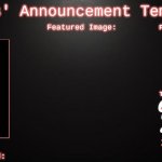 Dekaus' Announcement template template