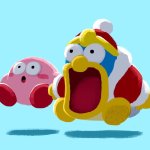 Shocked Kirby & Dedede Meme