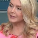 Karoline Leavitt with a shiner