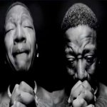 guy crying black and white