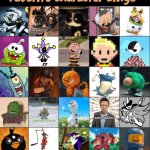 Odd's favorite character Bingo meme