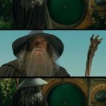 Gandalf Bilbo Door