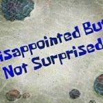 disappointed but not surprised