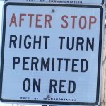 right turn permitted