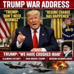 TRUMP WAR ADDRESS