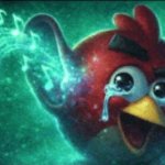 angry bird with ear open cry