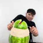 Watermelon rubber band