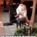 Easter Bunny Gone Wild. | Is That Bad Bunny? | image tagged in gifs,easter bunny | made w/ Imgflip video-to-gif maker