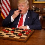 Trump doesn't play chess. Given checkers he eats the pieces.