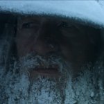 Lord of the Rings - Gandalf in a Snowstorm meme