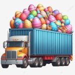 EASTER TRUCK template