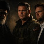 Khamenei, Hegseth, Vance mullahs sharia fundamentalism meme