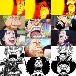 One Piece disgusted face