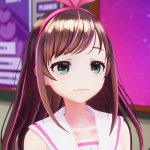 Kizuna AI Serious Face