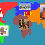 What a Wonderful World | image tagged in world map,brazil,african kids dancing,ice age,spiders,world | made w/ Imgflip meme maker