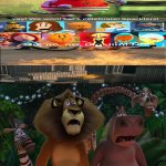 Alex, Marty, Melman and Gloria Reacts Tobig jim blows up the streets with sparklers | image tagged in alex marty melman and gloria reacts to who,deviantart,dreamworks,madagascar,universal studios,deviantart week | made w/ Imgflip meme maker