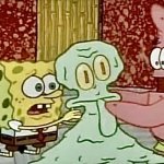 Squidward melting (wax)