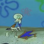 Squidward packing GIF Template