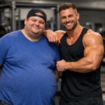 fat guy and buff guy
