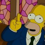 Homer Simpson fingers crossed gay
