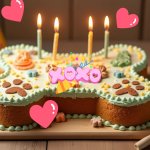Dog bone cake