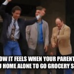 An introvert's dream | How it feels when your parents leave you home alone to go grocery shopping: | image tagged in gifs,introvert,meme,funny | made w/ Imgflip video-to-gif maker
