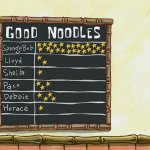 SpongeBob good nooodle stars