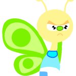 Grumpy Baby Boy Butterfly