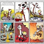 calvin hobbes color poster travel everywhere 6 panels