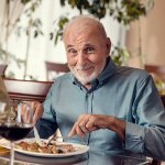 man at restaurant