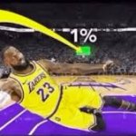lebron one percent shot