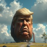 Trump with kidneys for brains