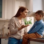 Mom Talking to Son