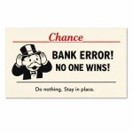 monopoly card bank error no one wins