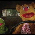 Muppets driving car